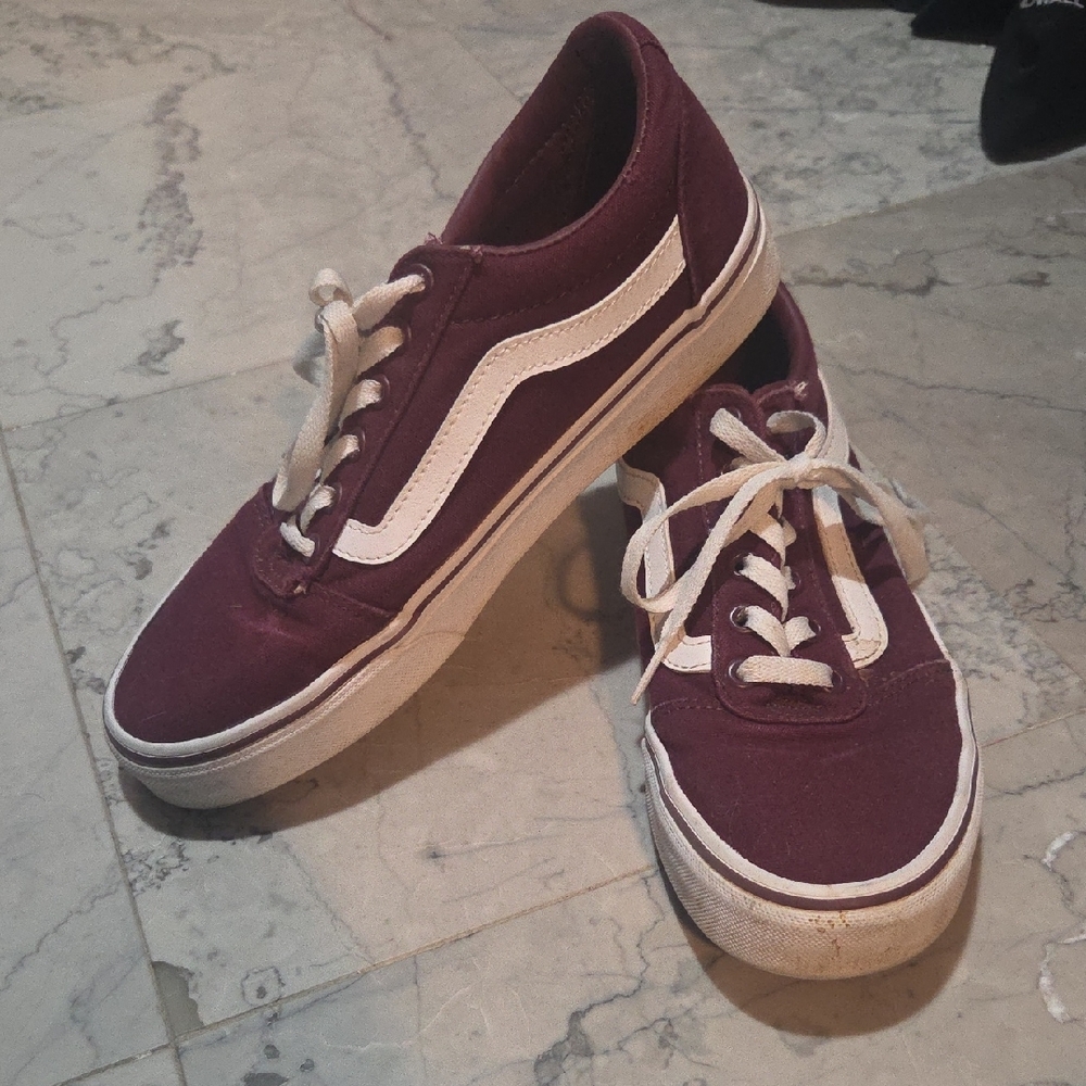 Burgundy Or Maroon Vans - Womens 8.5 Mens 7